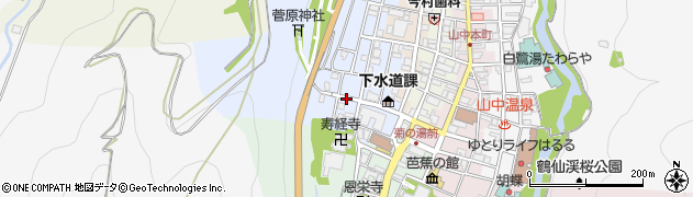 石川県加賀市山中温泉薬師町（ウ）周辺の地図
