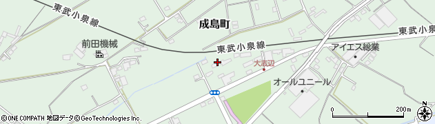 群馬県館林市成島町1173周辺の地図