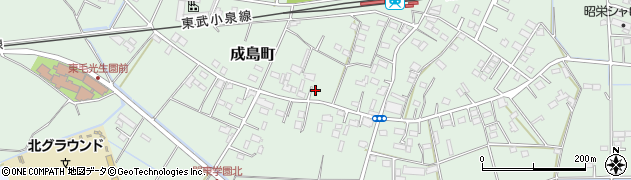 群馬県館林市成島町甲周辺の地図