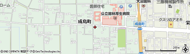 群馬県館林市成島町260周辺の地図