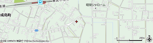 群馬県館林市成島町545周辺の地図