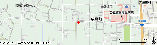 群馬県館林市成島町437周辺の地図