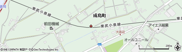 群馬県館林市成島町1176周辺の地図
