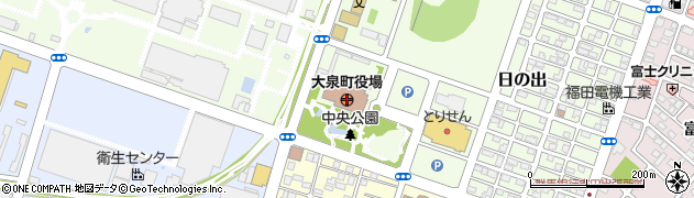 大泉町役場周辺の地図