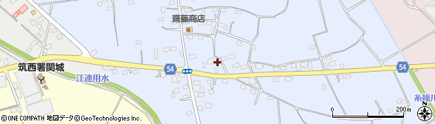 茨城県筑西市板橋182周辺の地図