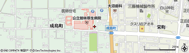 群馬県館林市成島町262周辺の地図