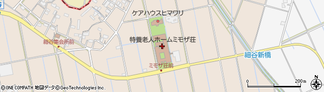 板倉町　ミモザ荘在宅介護支援センター周辺の地図