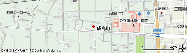 群馬県館林市成島町416-2周辺の地図