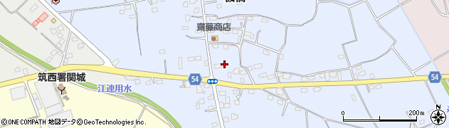 茨城県筑西市板橋212周辺の地図
