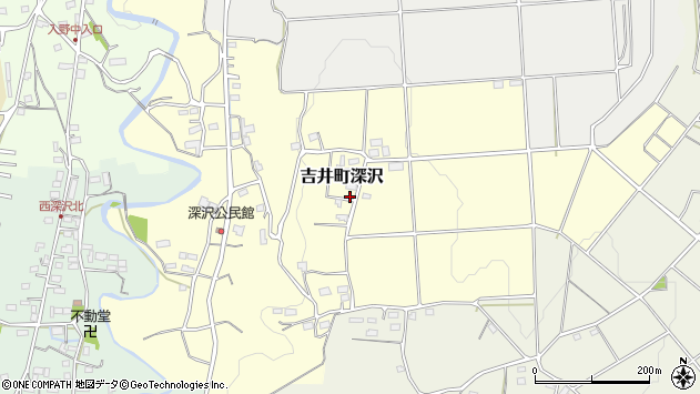 〒370-2113 群馬県高崎市吉井町深沢の地図