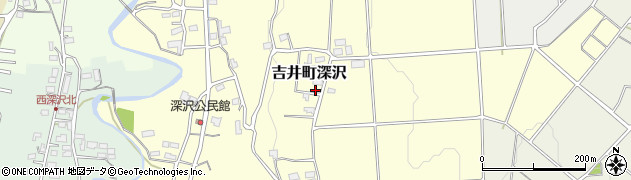 群馬県高崎市吉井町深沢周辺の地図