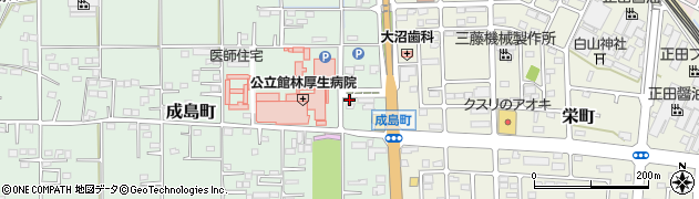 群馬県館林市成島町218-1周辺の地図