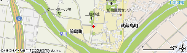 群馬県太田市前島町周辺の地図