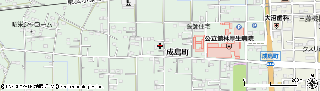 群馬県館林市成島町416周辺の地図