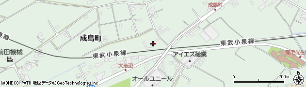 群馬県館林市成島町1162周辺の地図