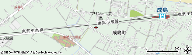 群馬県館林市成島町831周辺の地図