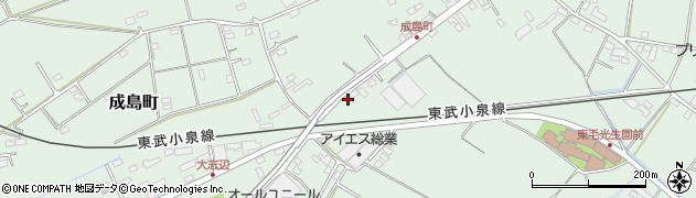 群馬県館林市成島町1122周辺の地図