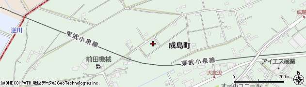 群馬県館林市成島町1447周辺の地図