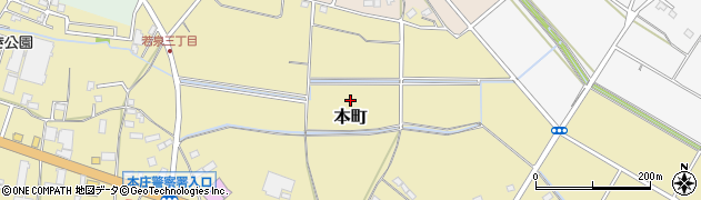 埼玉県本庄市本町周辺の地図