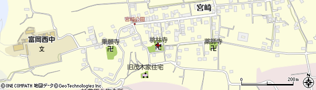 桃林寺周辺の地図