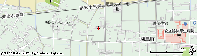 群馬県館林市成島町326周辺の地図