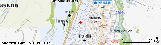 石川県加賀市山中温泉白山町（井）周辺の地図