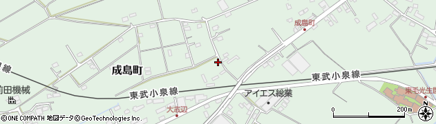 群馬県館林市成島町1159周辺の地図