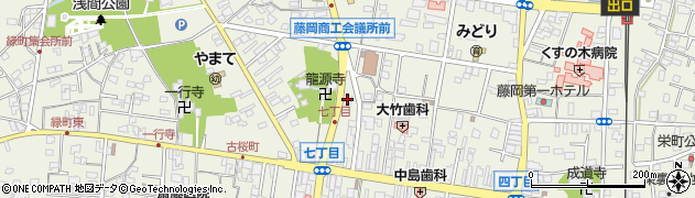 クリーニングホシノ　藤岡中央店周辺の地図