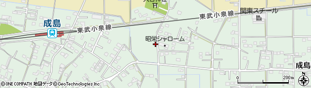 群馬県館林市成島町391周辺の地図