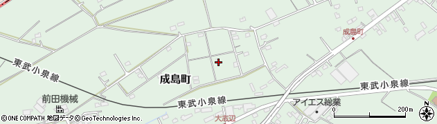 群馬県館林市成島町1169-19周辺の地図