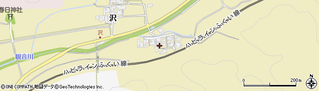 福井県あわら市沢23周辺の地図