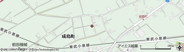 群馬県館林市成島町1169-58周辺の地図