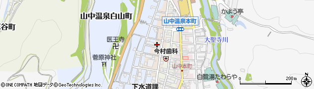 石川県加賀市山中温泉冨士見町周辺の地図
