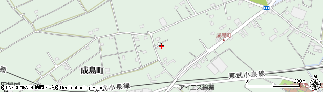 群馬県館林市成島町1151周辺の地図