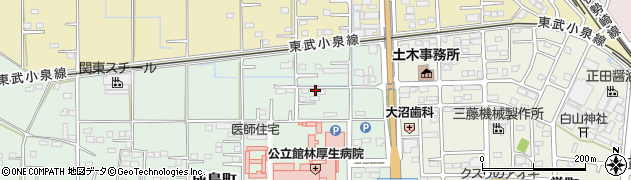 群馬県館林市成島町284-1周辺の地図