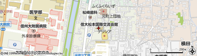 信州大学　国際交流会館周辺の地図