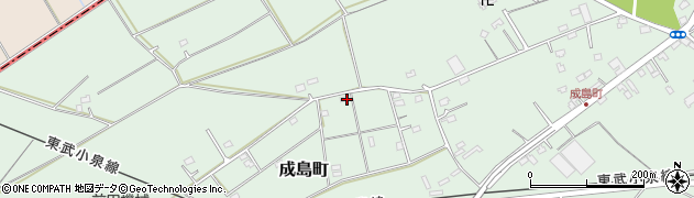 群馬県館林市成島町1169周辺の地図