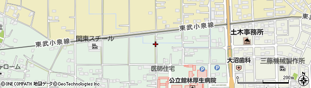 群馬県館林市成島町301周辺の地図