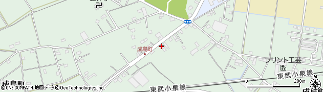 群馬県館林市成島町1129周辺の地図