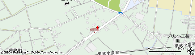 群馬県館林市成島町1141-9周辺の地図