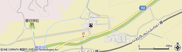 福井県あわら市沢周辺の地図