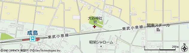 群馬県館林市成島町3153周辺の地図