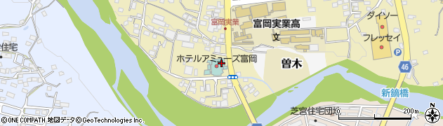 ホテルアミューズ富岡周辺の地図