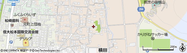 長野県松本市大村周辺の地図