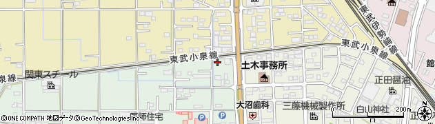 群馬県館林市成島町273-4周辺の地図