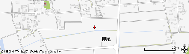 茨城県筑西市押尾周辺の地図