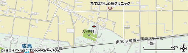 群馬県館林市成島町3148周辺の地図