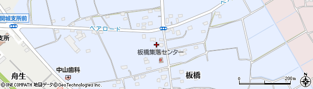 茨城県筑西市板橋515周辺の地図