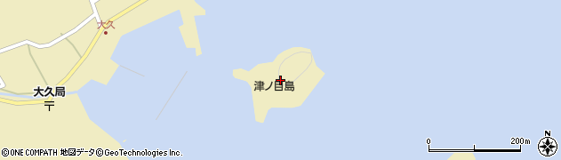 津ノ目島周辺の地図