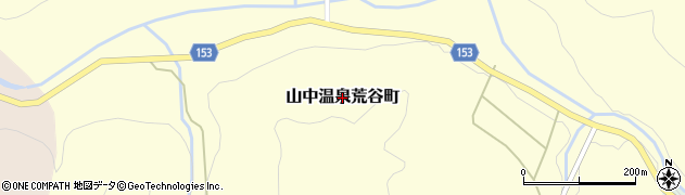 石川県加賀市山中温泉荒谷町周辺の地図